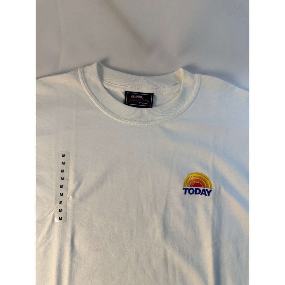 NBC Today Show T-Shirt Graphic Logo‎ Crew Neck Short Sleeve White Medium